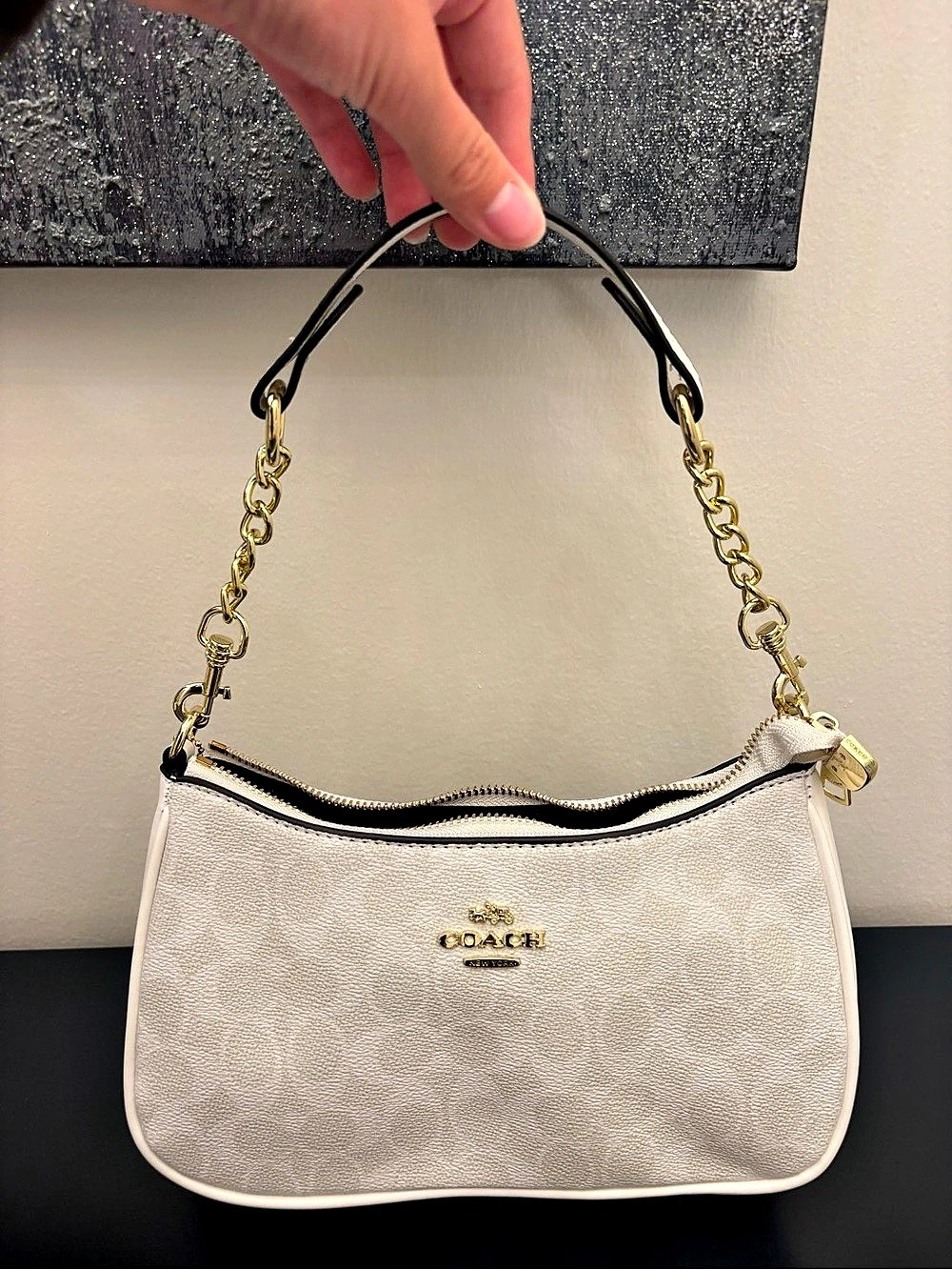 Coach Nolita 19 Shoulder Bag in White Like New